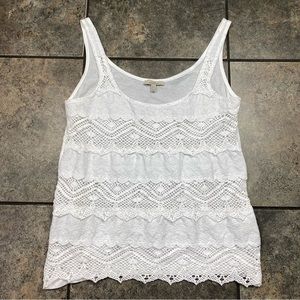 Women’s Zara Trafaluc Sleeveless Crochet Tank Top Size Small